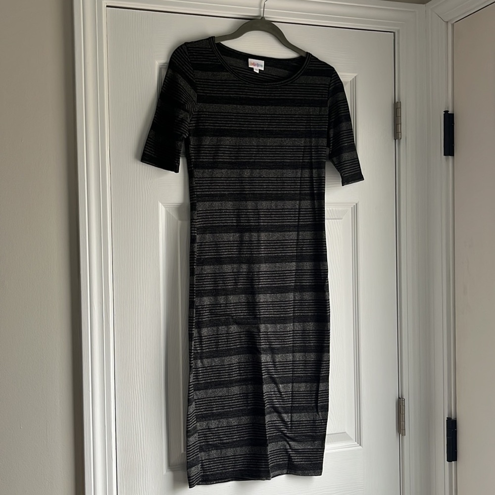 LuLaRoe Julia Striped Bodycon Dress